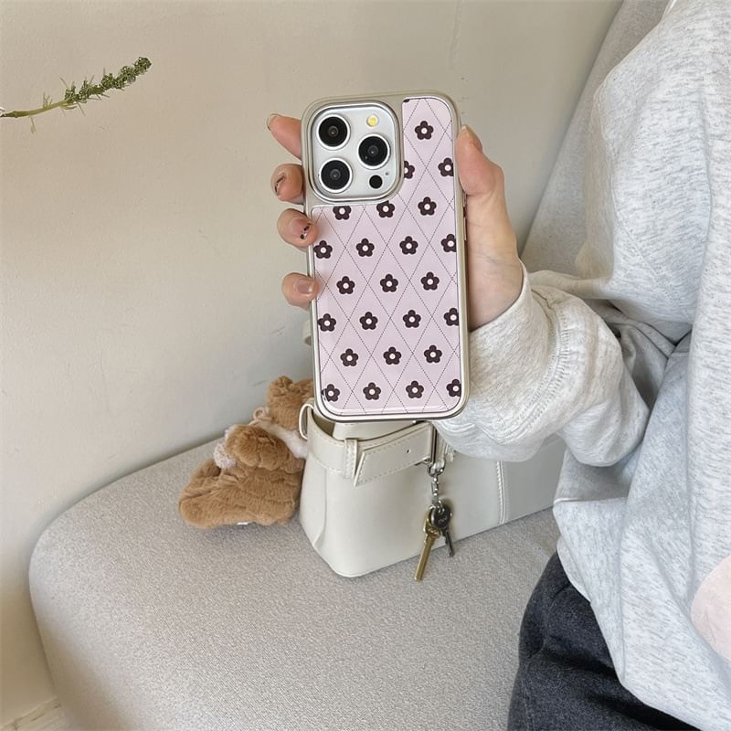 Argyle Phone Case Floral