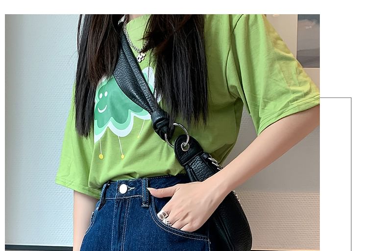 Shorts High Waist Plain Denim