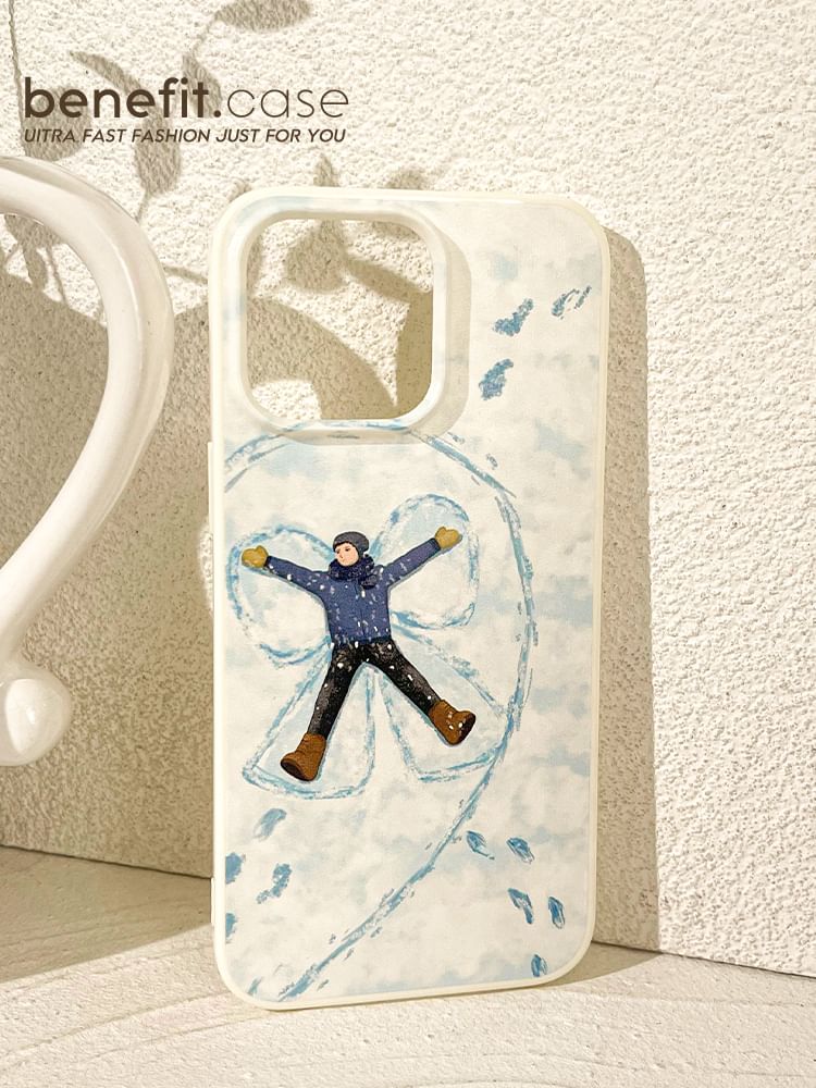 Couple Snow Phone Matching Case