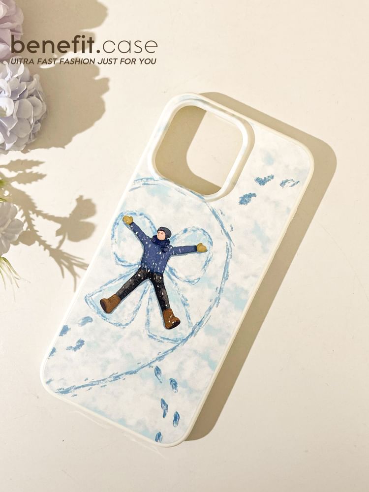 Couple Snow Phone Matching Case
