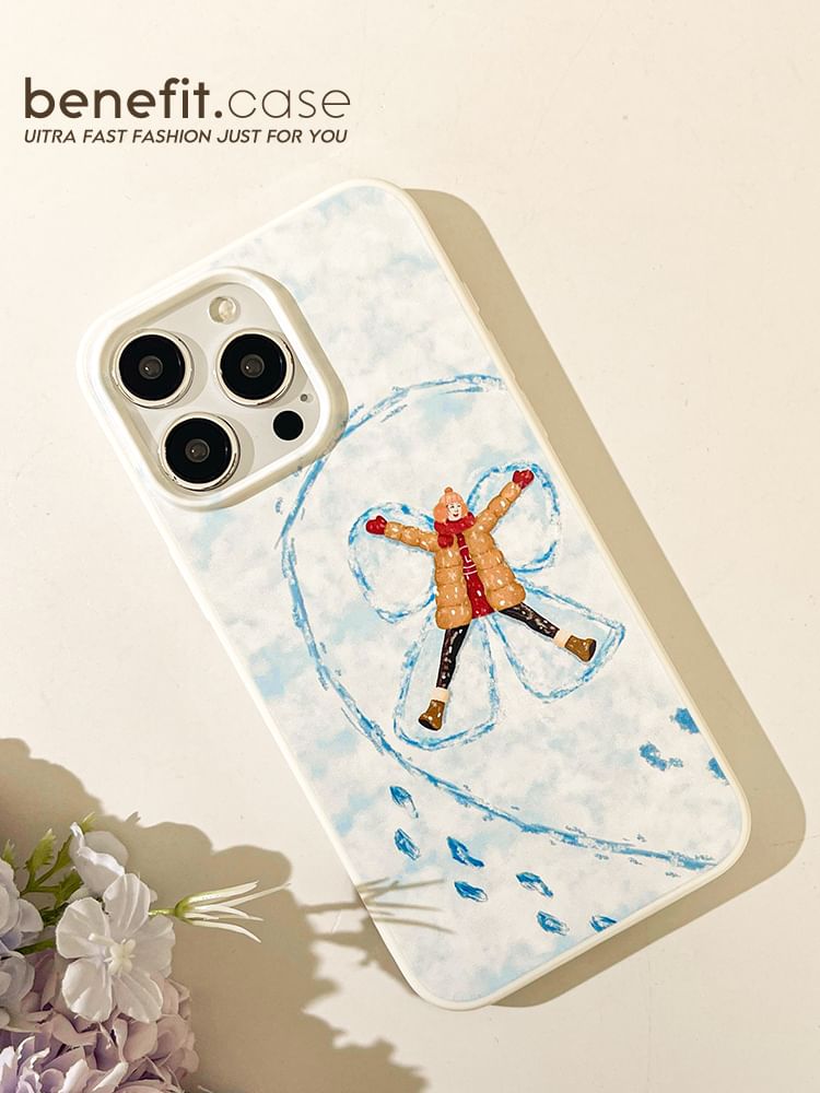 Couple Snow Phone Matching Case