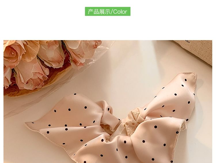 (Various Cherry Designs) Dot Applique Polka / Scrunchie