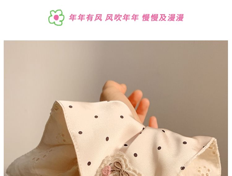 (Various Cherry Designs) Dot Applique Polka / Scrunchie