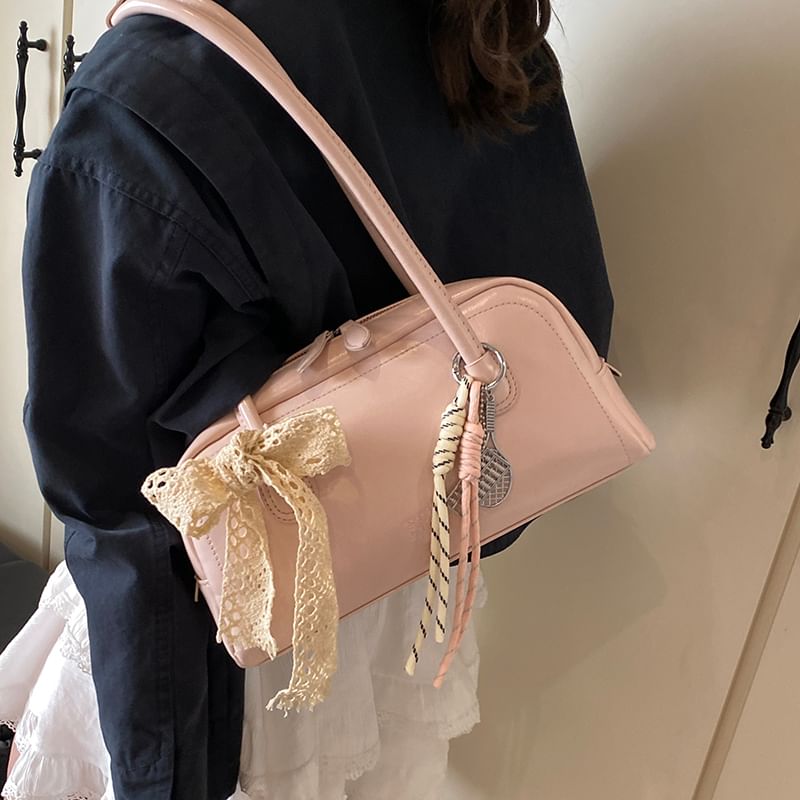 Bag Bowler Faux Leather Lettering