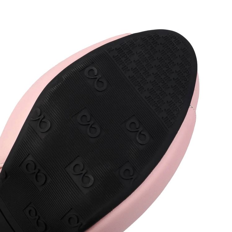 Heel Boots Plain Short Peep-Toe High