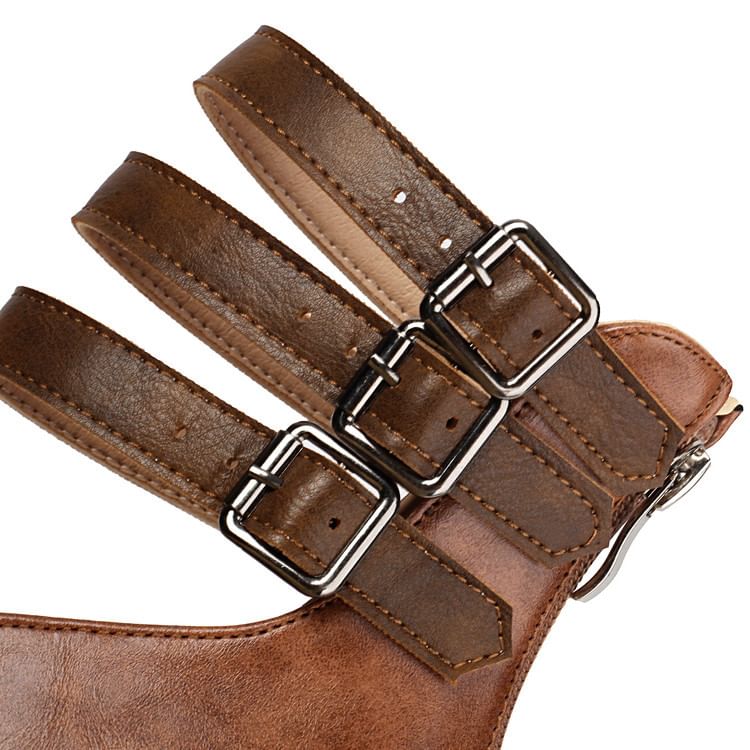 Jane Round Chunky Mary Pumps Toe Heel