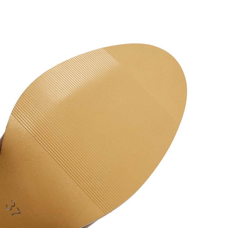 Jane Round Chunky Mary Pumps Toe Heel