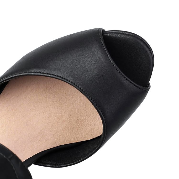 Thong Boots Short Peep-Toe Heel High