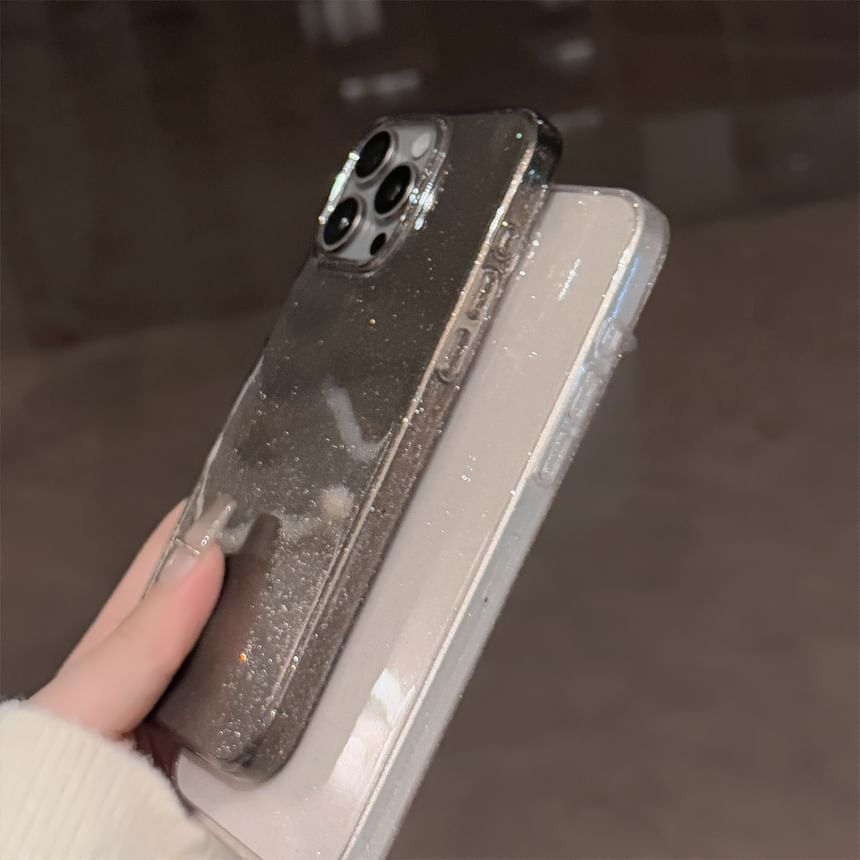 Phone Transparent Glitter Case