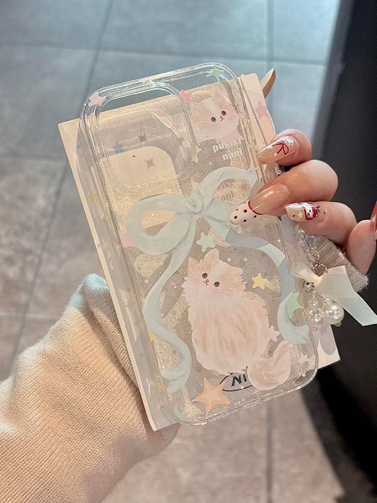 Cat Ribbon Case Phone