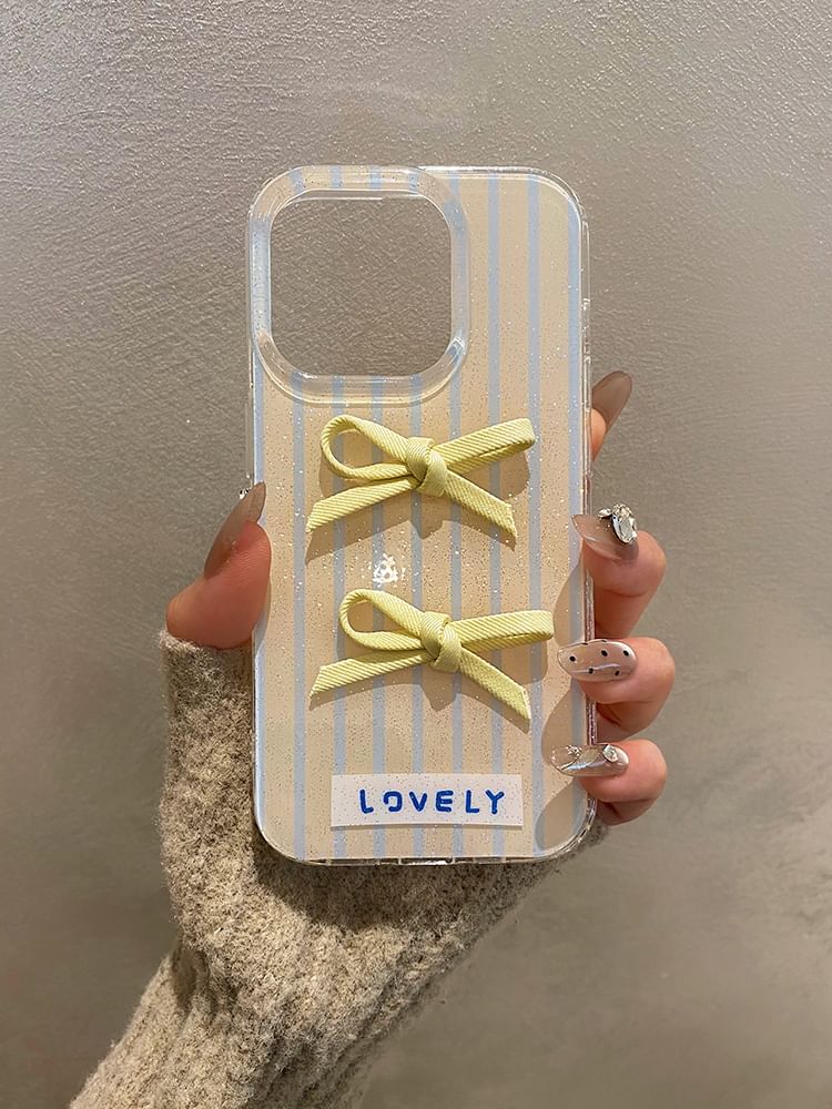Phone Striped Ribbon Case