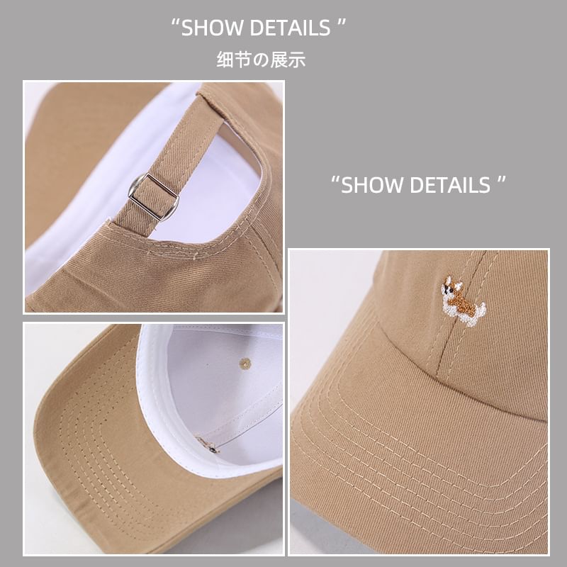 Corgi Cap Baseball Embroidered