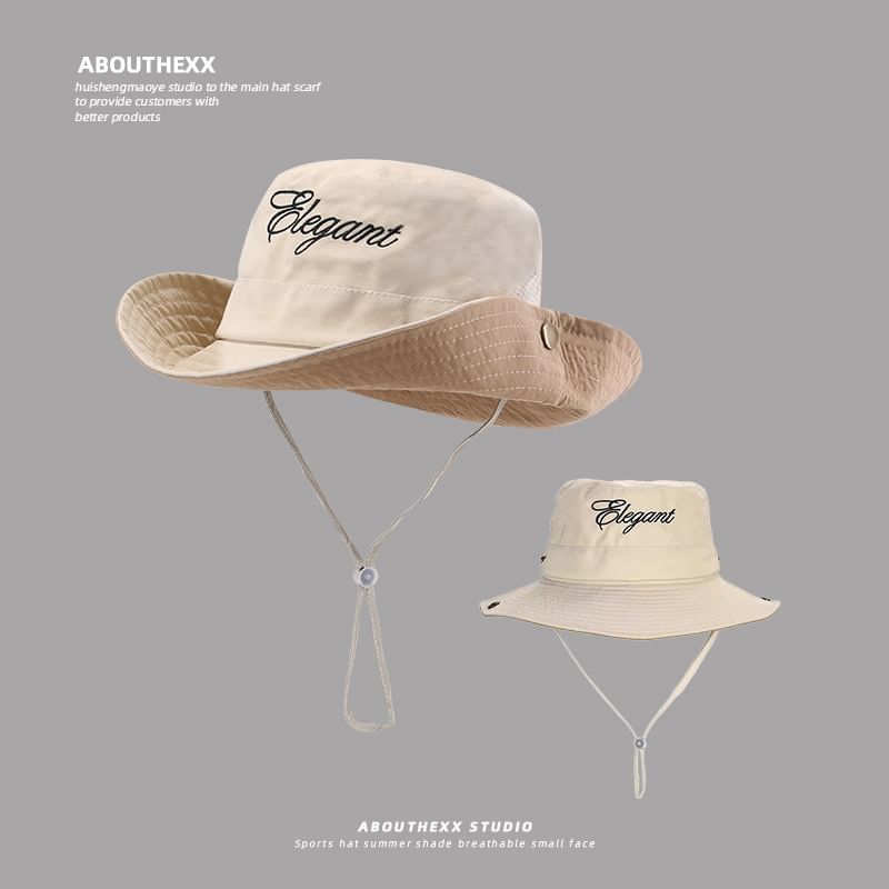 Hat Boonie Lettering Embroidered