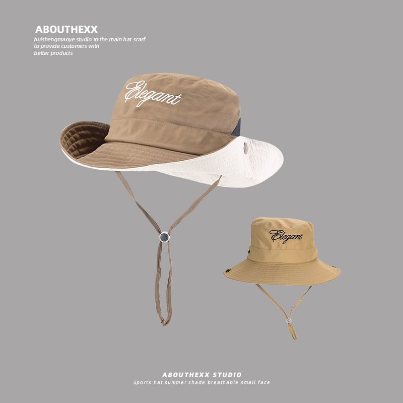 Hat Boonie Lettering Embroidered