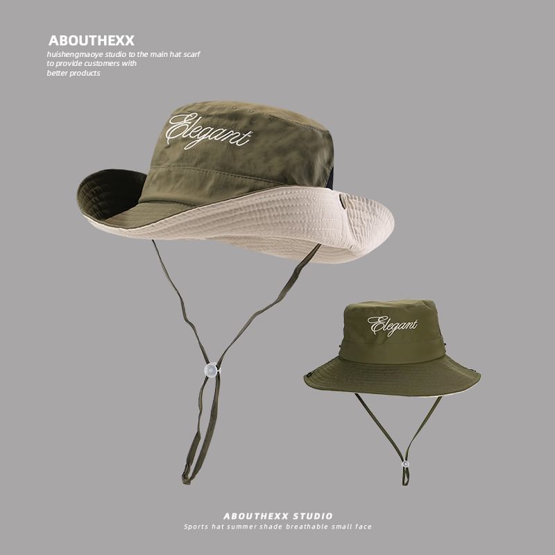 Hat Boonie Lettering Embroidered