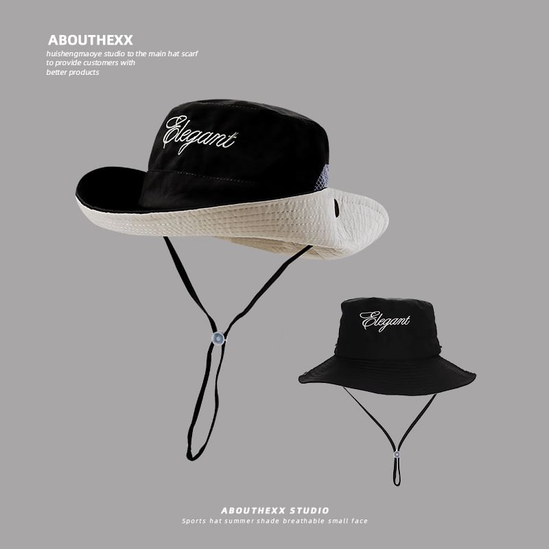 Hat Boonie Lettering Embroidered