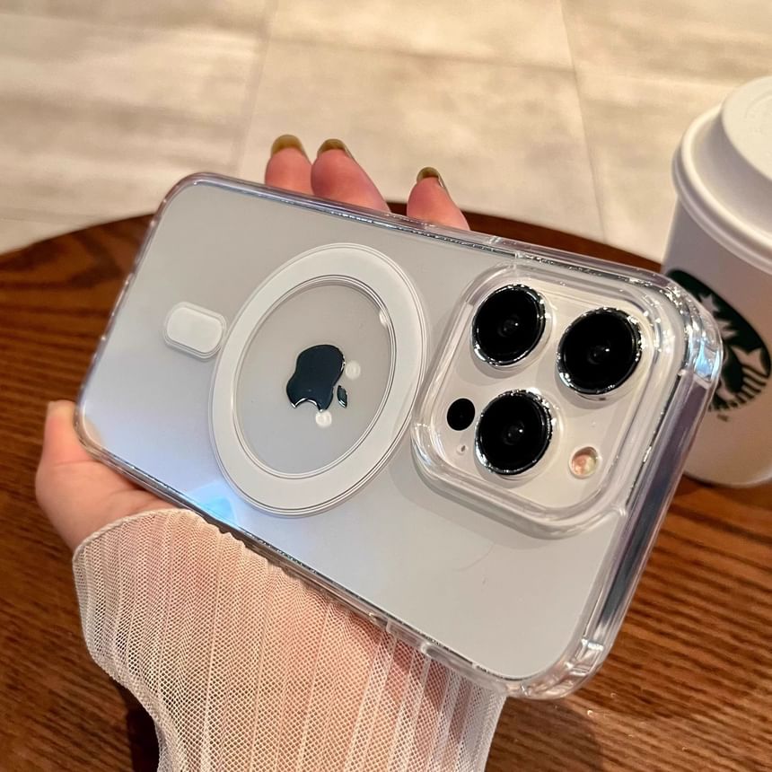 Magnetic Case (Compatible Transparent MagSafe) with Phone