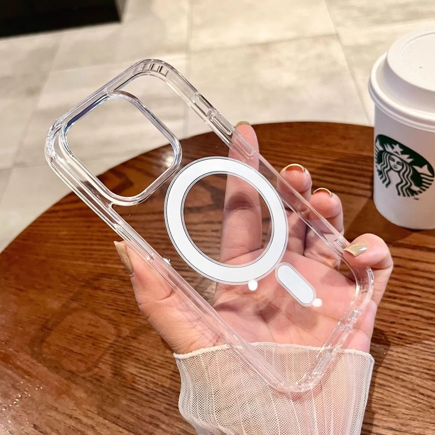 Magnetic Case (Compatible Transparent MagSafe) with Phone