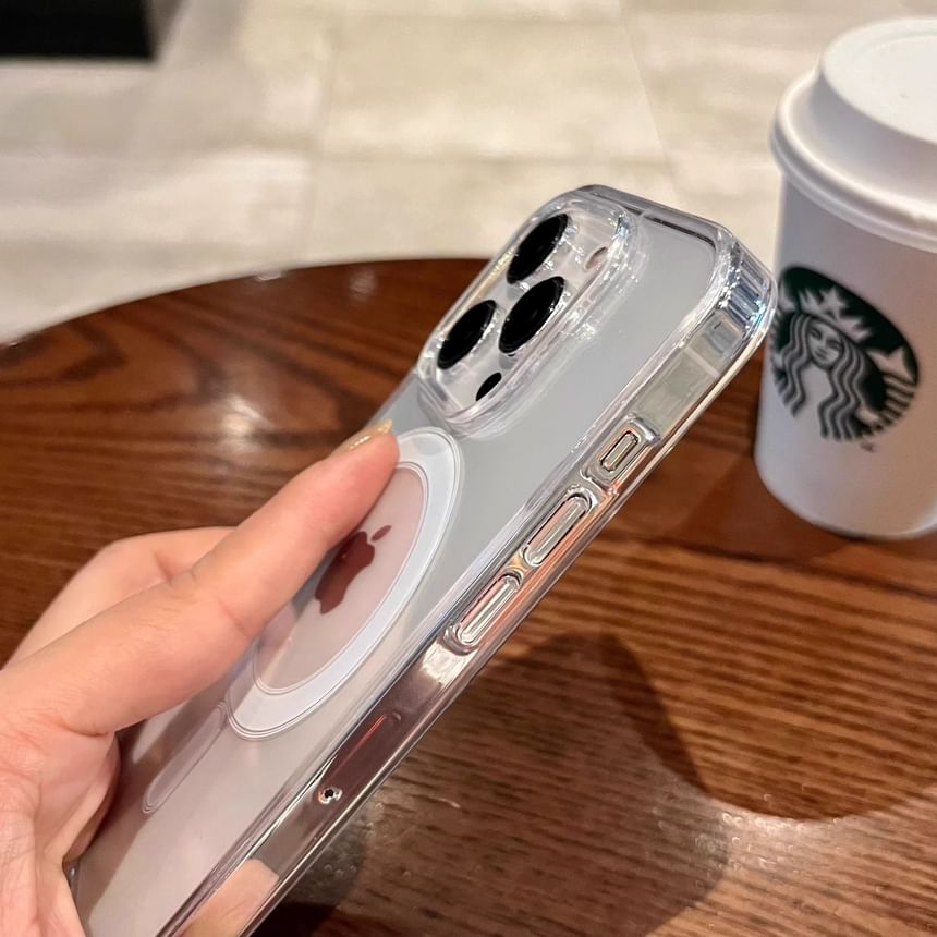 Magnetic Case (Compatible Transparent MagSafe) with Phone