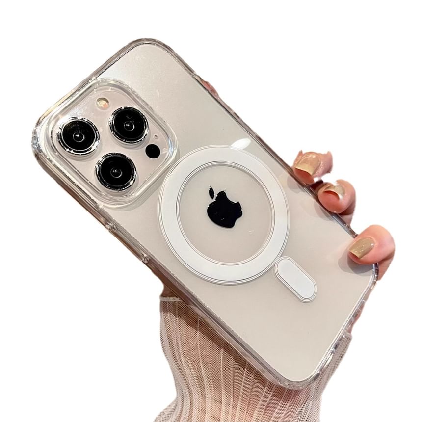 (Compatible Case Magnetic Transparent with Phone MagSafe)