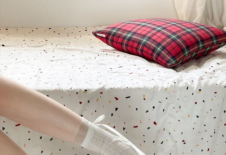 Patent Flats Leather Bow