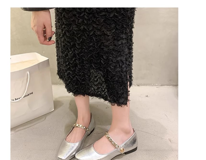 Square Mary Flats Jane Toe