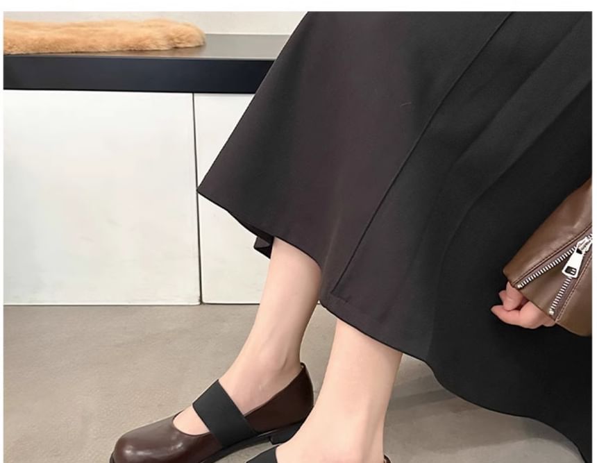 Pumps Jane Leather Faux Mary