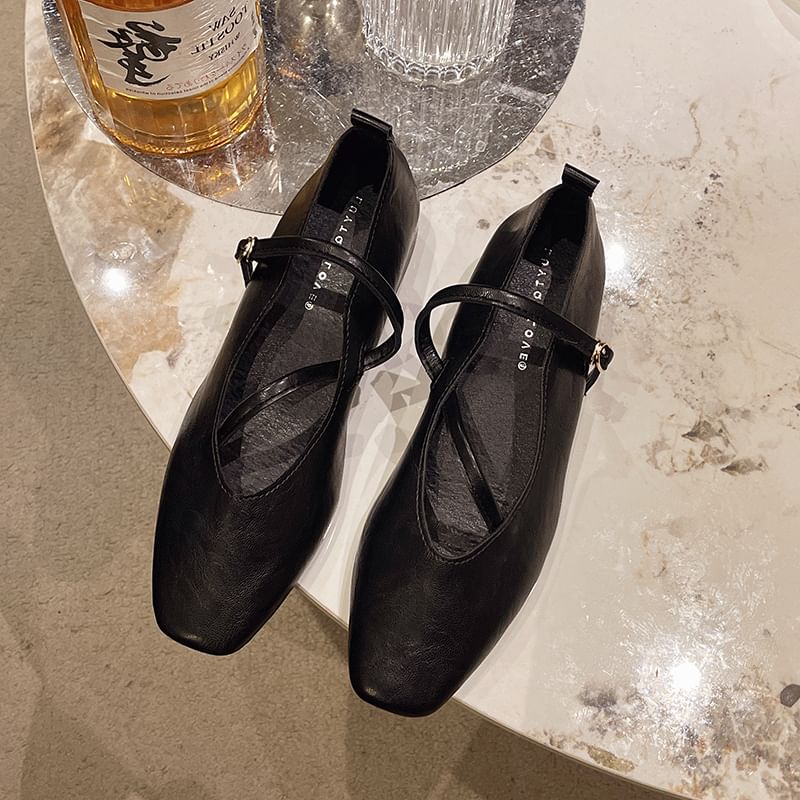 Jane Hidden Wedge Pumps Mary Square Toe