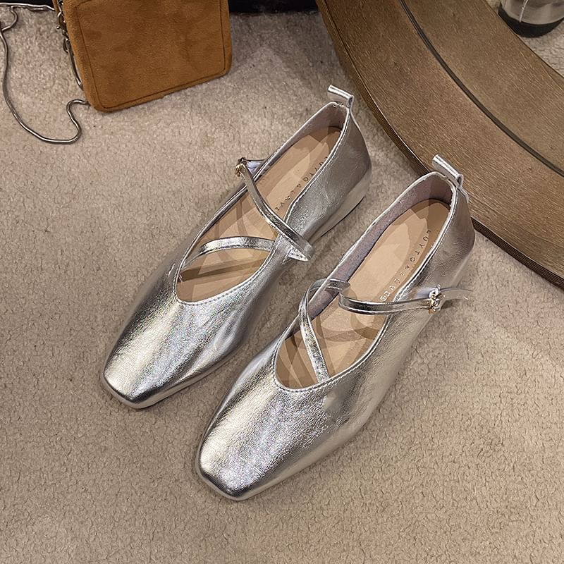 Jane Hidden Wedge Pumps Mary Square Toe