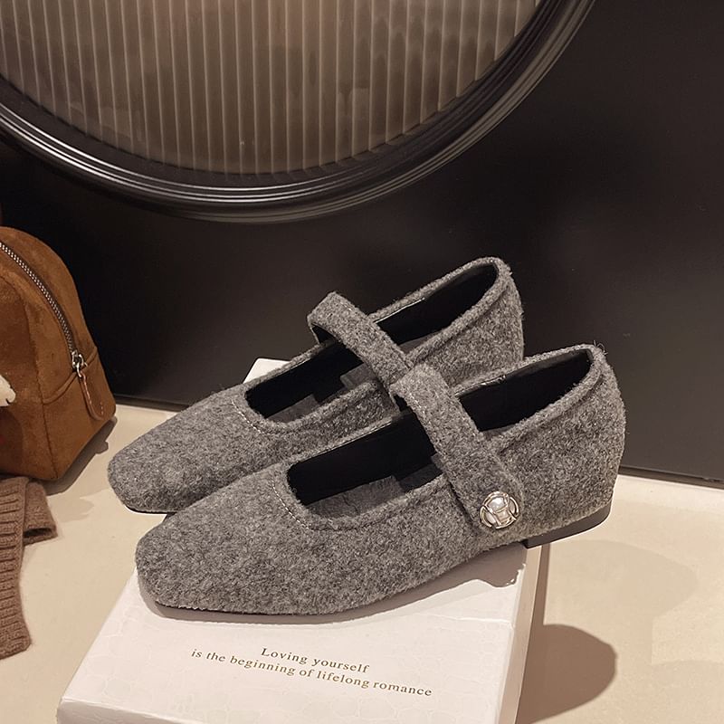 Mary Square Wedge Pumps Toe Hidden Jane