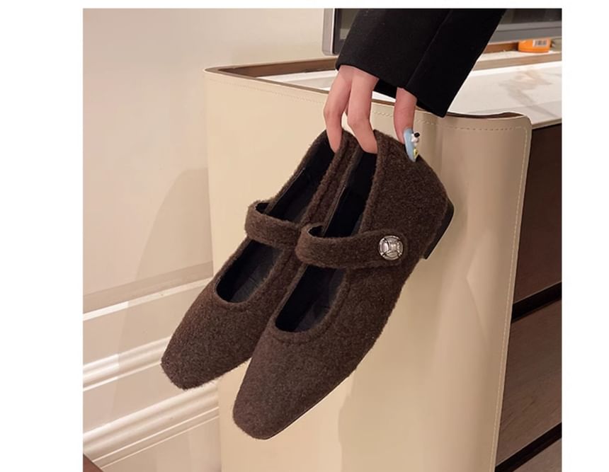 Mary Square Wedge Pumps Toe Hidden Jane