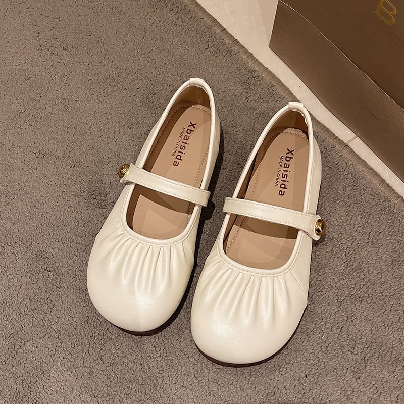 Ruched Jane Flats Mary