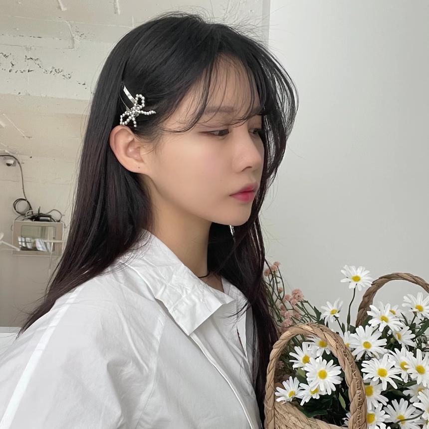 Beaded Set Hair Alloy Clip Bow