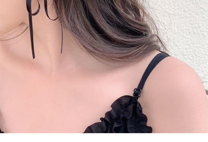 Earring Stud Ribbon Flower