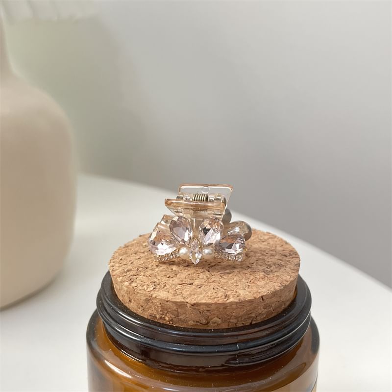 Faux Pearl Hair Rhinestone Acrylic Claw