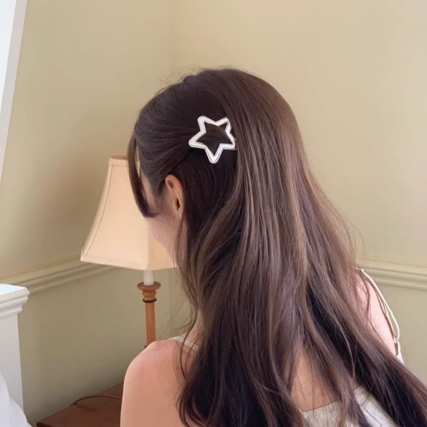 Set Hair Geometric Alloy Clip
