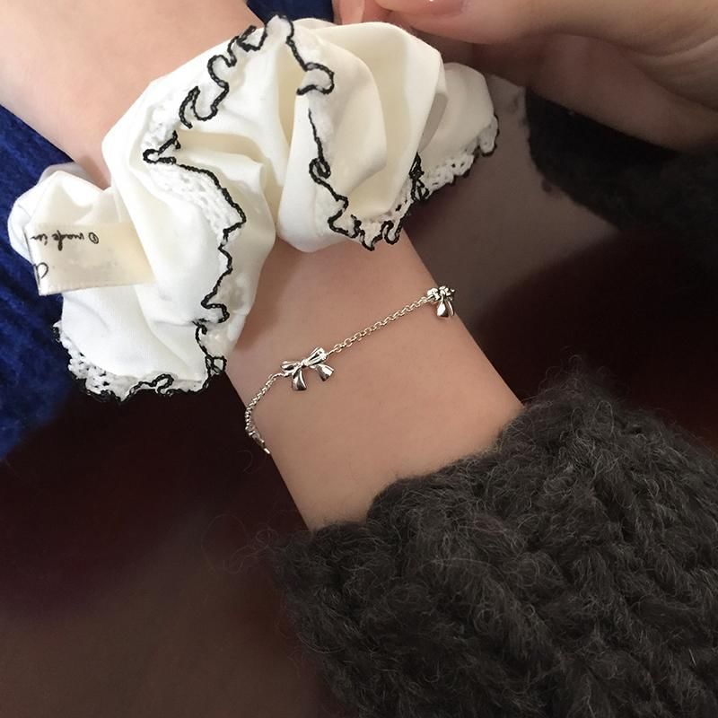 String / Bow Bracelet Silver 925 Sterling