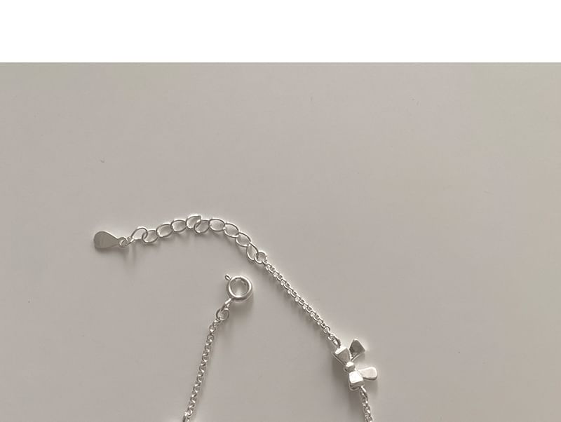 String / Bow Bracelet Silver 925 Sterling