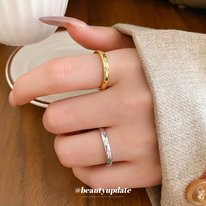 Rhinestone Set Ring