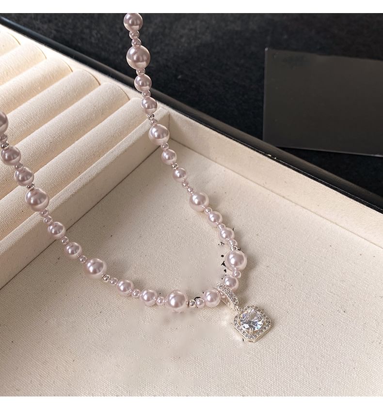 Rhinestone Beaded Necklace