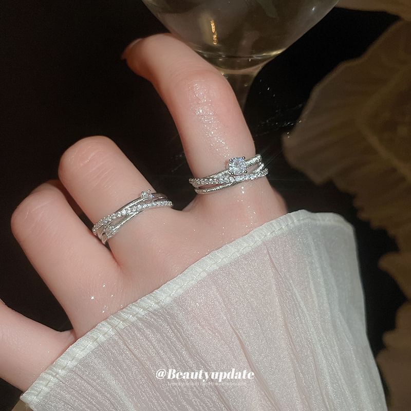 Zirconia Rhinestone Cubic Ring