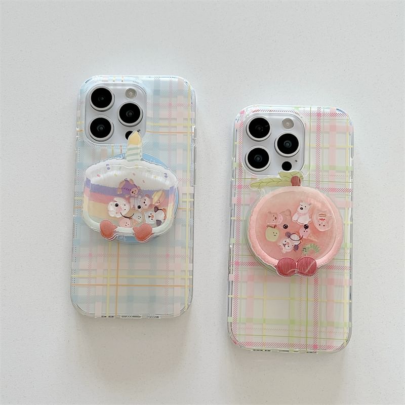 Phone with MagSafe) Magnetic Case (Compatible Plaid