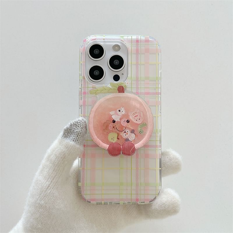 Phone with MagSafe) Magnetic Case (Compatible Plaid