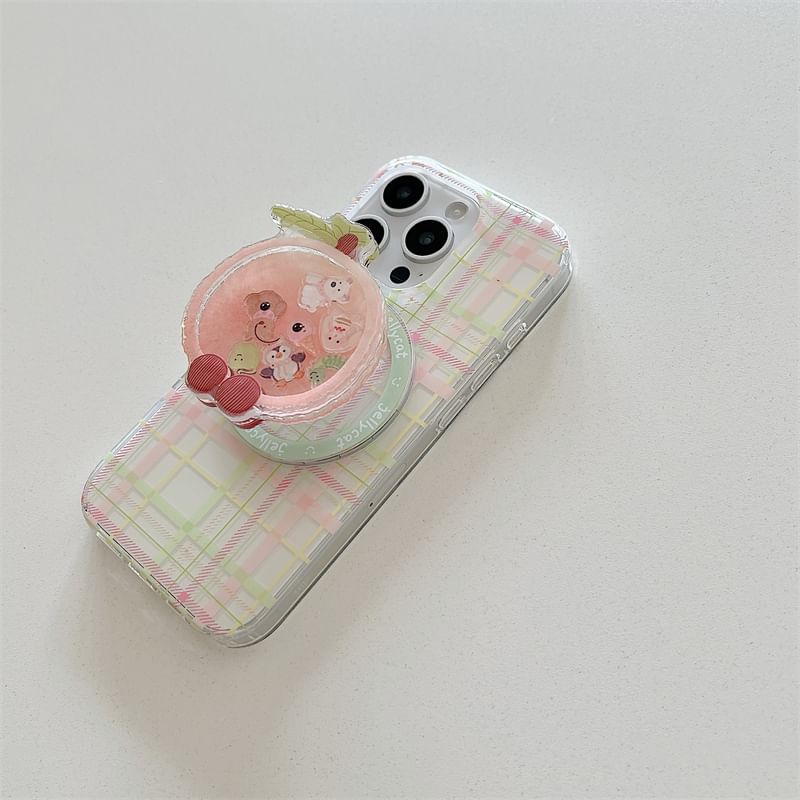 Phone with MagSafe) Magnetic Case (Compatible Plaid