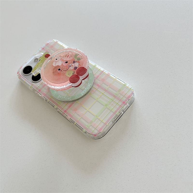 Phone with MagSafe) Magnetic Case (Compatible Plaid