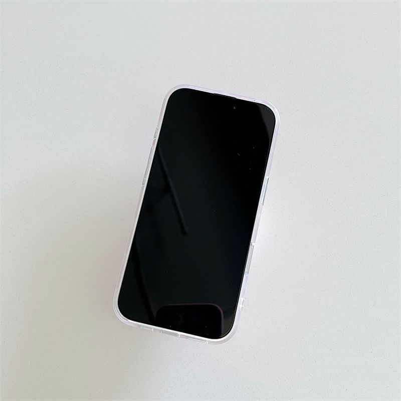 Ring Finger Heart Pearl Set Phone Case / Faux