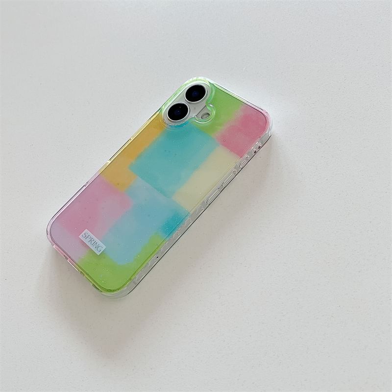 Block Color / Strap Phone Set Case