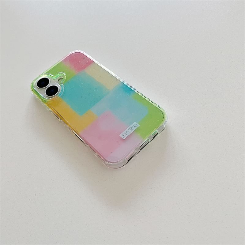Block Color / Strap Phone Set Case
