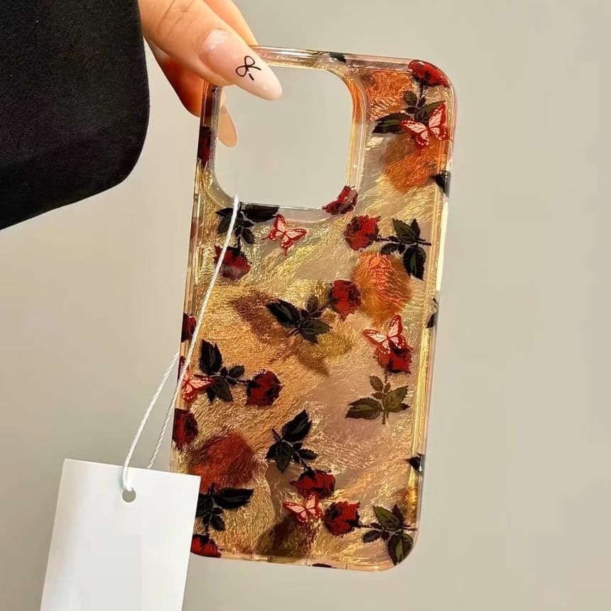 Phone Case Strap with Leaf