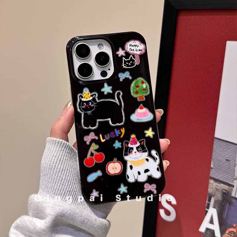 Phone Strap Cat with Case